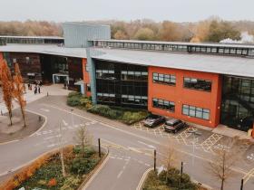 An aerial view of Stephenson Campus