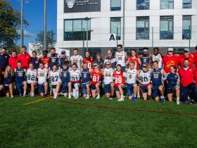 The British Men's and Women's Flag Football teams group photo