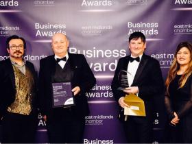 L-R Dr Robert Hyland, Chris Hawkins, Steve Barradell, Maria Siddiqa