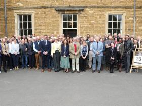 Guests at the Brooksby College 75th anniversary event 