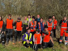 Countryside Management Students in Bleak Moor Wood