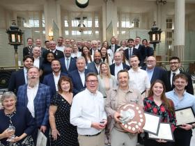 Darren (third from right) and other winners at the Craft Guild of Chef's Conference