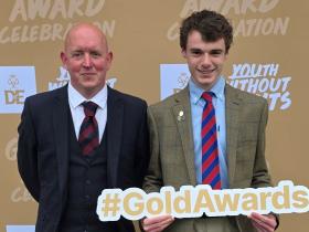 (L-R): Lecturer Stuart Taylor and alumnus Jake Blythe