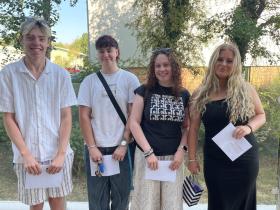 Some of the A Level students at Loughborough College