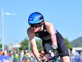 Ollie Scott on his bike