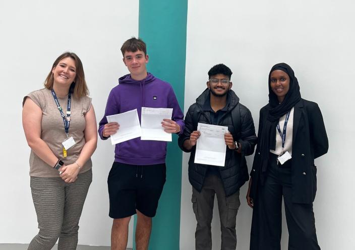 Staff and students celebrate GCSE results day 2025