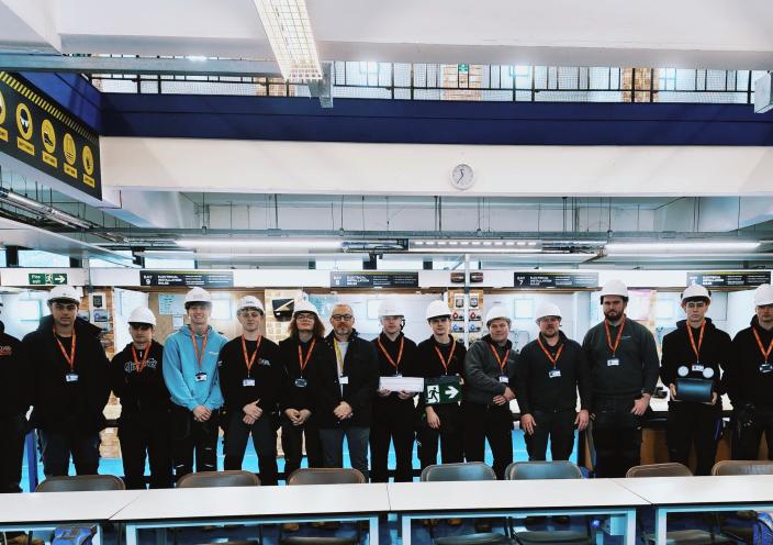 John Curtis and JTL Electrical apprentices