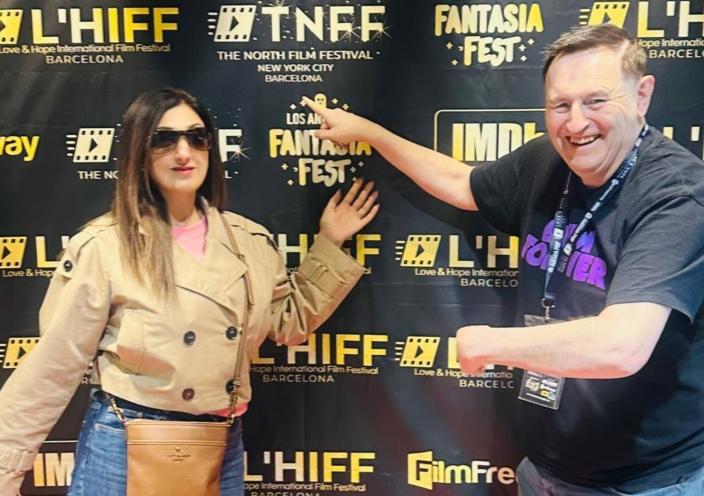 Rita and Keith at the Film Festival 
