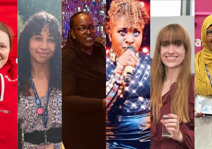 Some of the inspirational female staff, students, and alumnae at Loughborough College Group