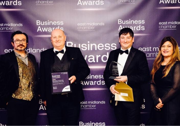 L-R Dr Robert Hyland, Chris Hawkins, Steve Barradell, Maria Siddiqa