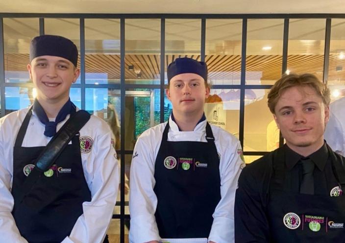 Lewis, Felix and Josh at the Toque d'Or semi finals