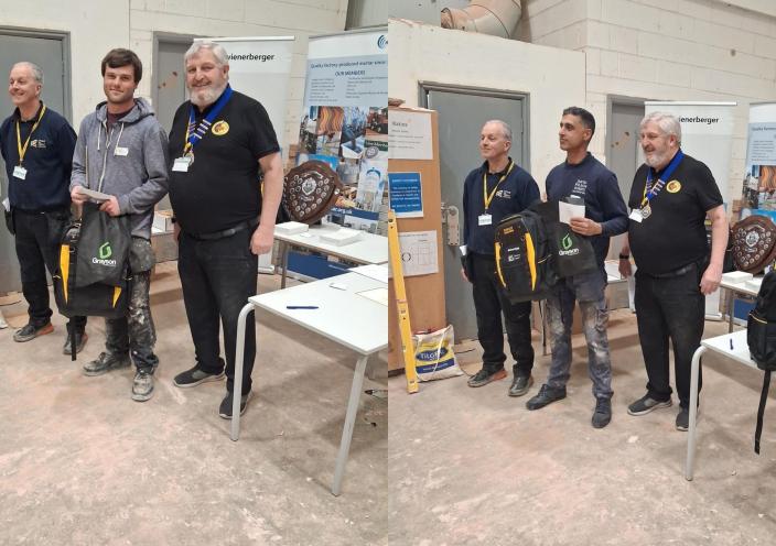 Billy and Ravinder with their awards