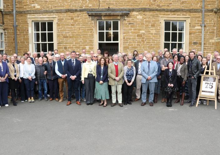 Guests at the Brooksby College 75th anniversary event 