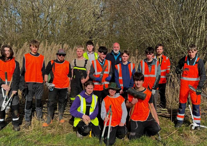 Countryside Management Students in Bleak Moor Wood