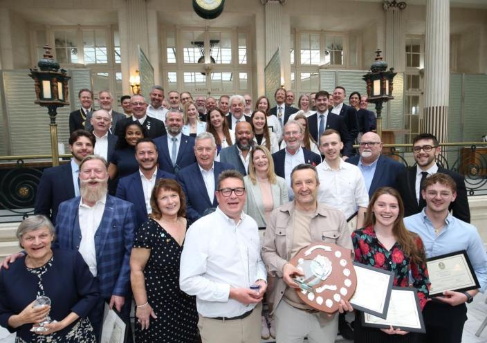 Darren (third from right) and other winners at the Craft Guild of Chef's Conference