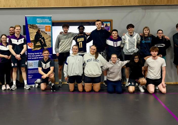 Some of the Sports students who completed the Sportathon