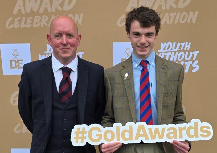 (L-R): Lecturer Stuart Taylor and alumnus Jake Blythe