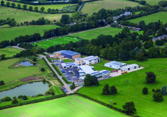 Brooksby from an aerial perspective