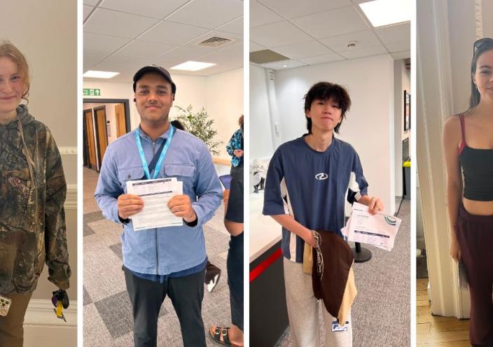Students from Loughborough College Group Collect Their GCSE Results