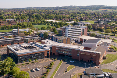 Aerial photo of the Loughborough Campus