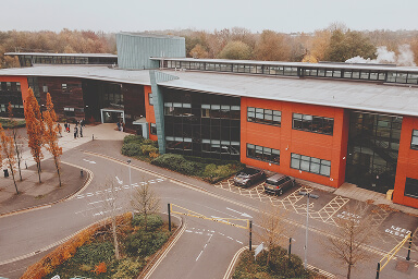 Aerial photo of the Stephenson Campus