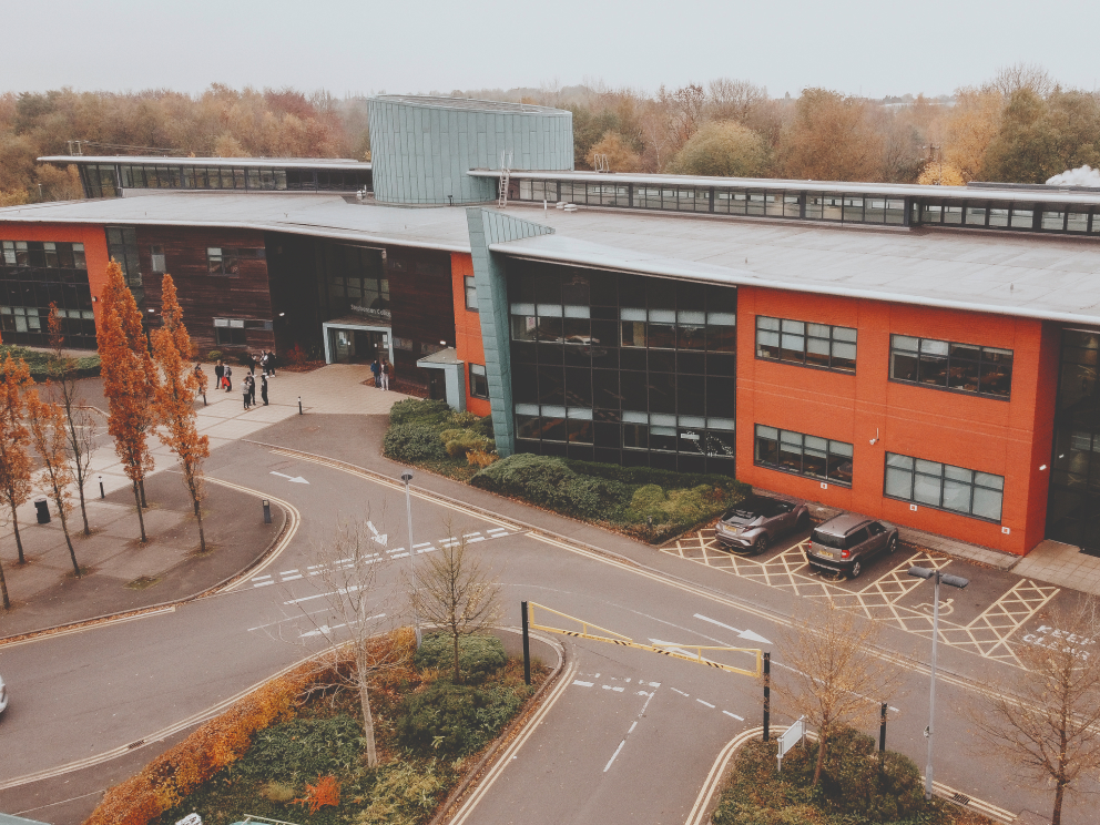 Aerial shot of Stephenson College campus