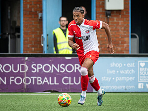 Tyler Forbes playing for Pool Town FC