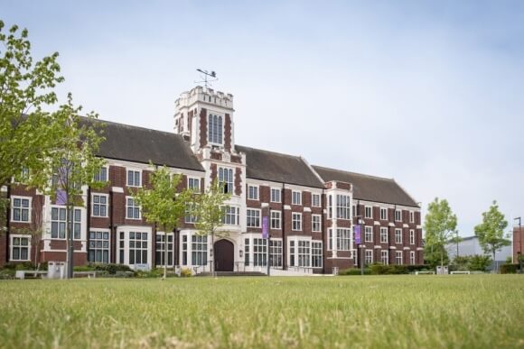Loughborough University exterior of the Hazlerigg Building