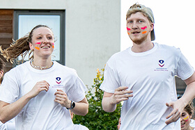 Exterior of the Hub building