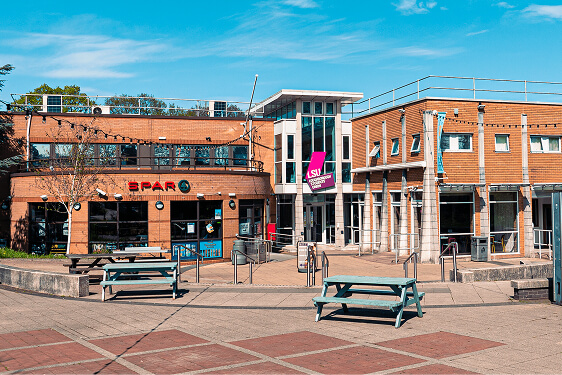 exterior of loughborough students union building