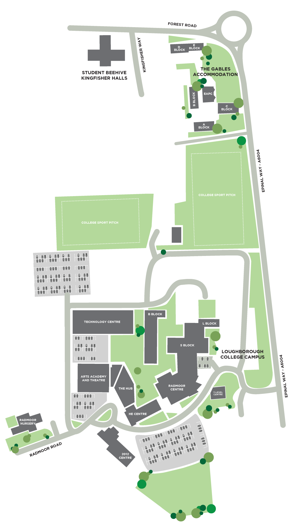 Map of the College Campus