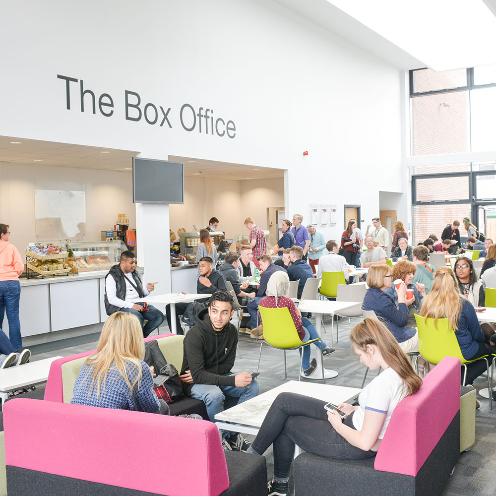 A food outlet in Loughborough College