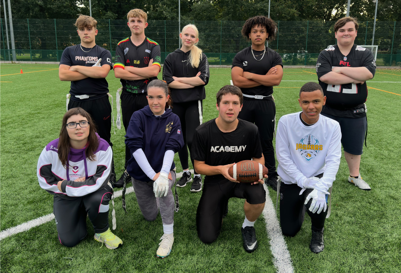A group of Flag Football players.