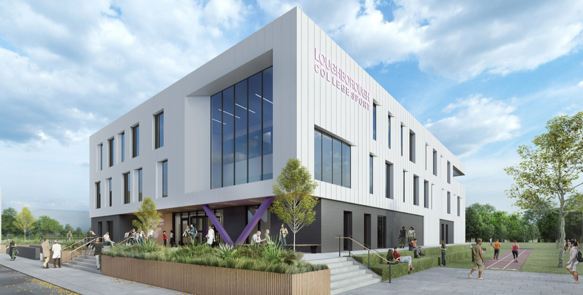 A render of the new Sports Hub